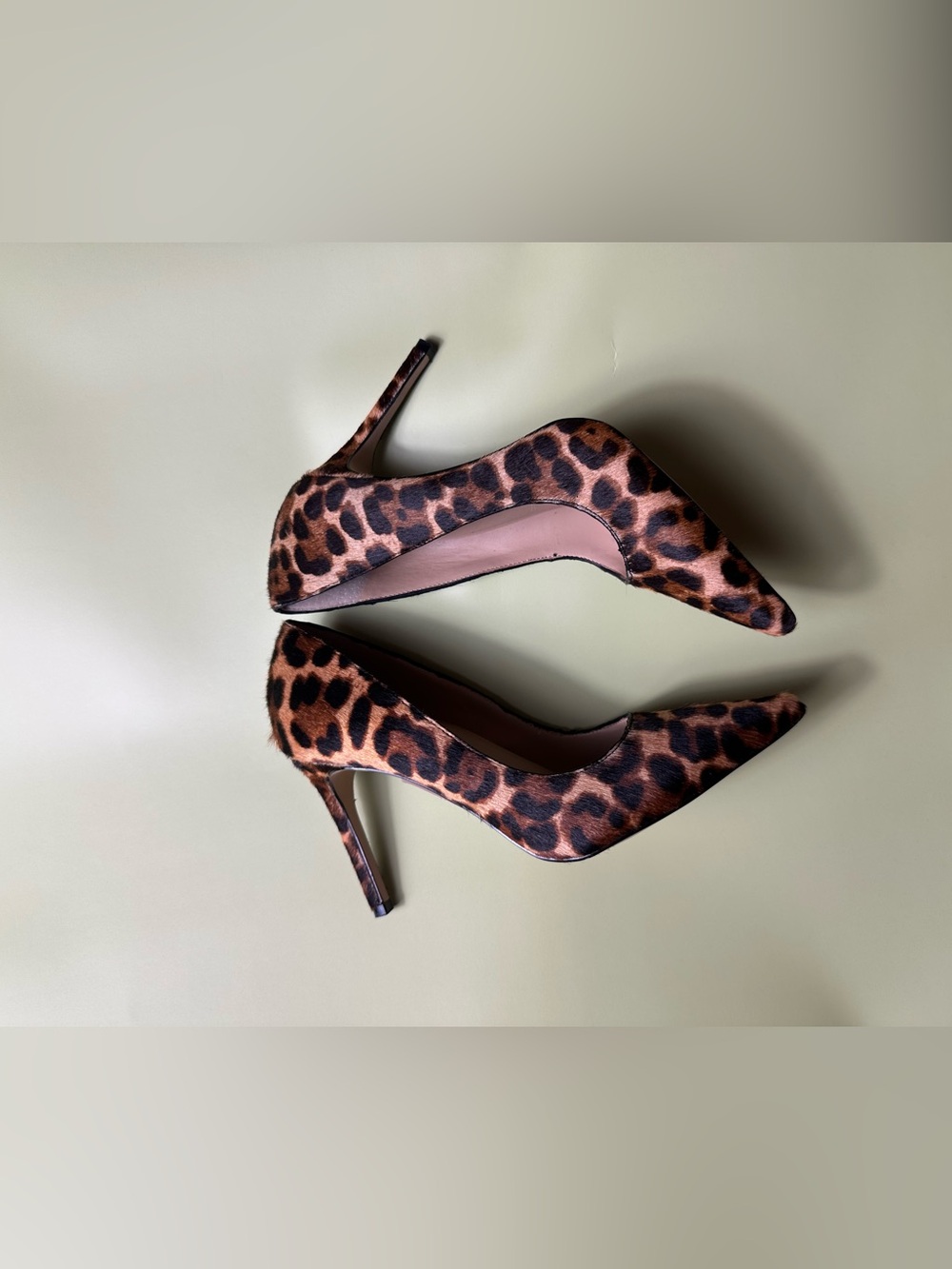 Gianni Bini Leopard Print Pointed Toe Pumps - Brown/Black - Picture 11 of 16
